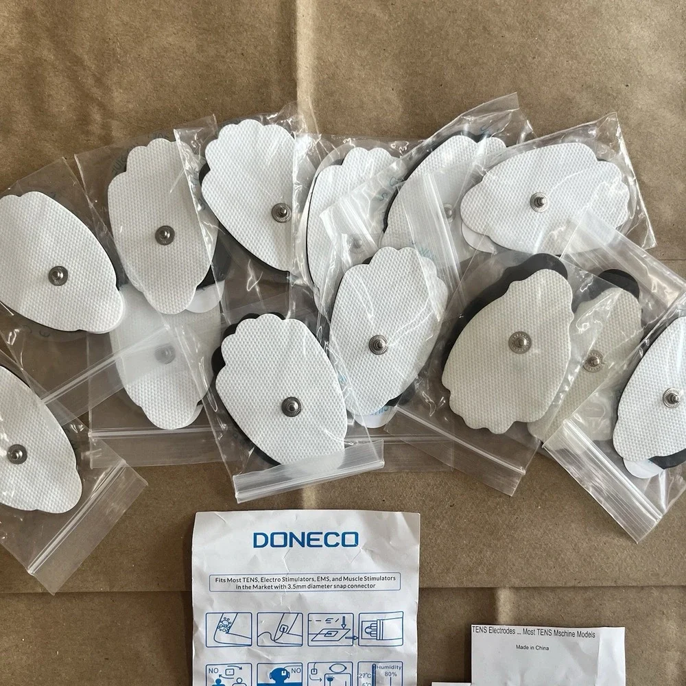 DONECO TENS Unit Electrode Pads 13 Pair Snap EMS Muscle Stimulator Medical